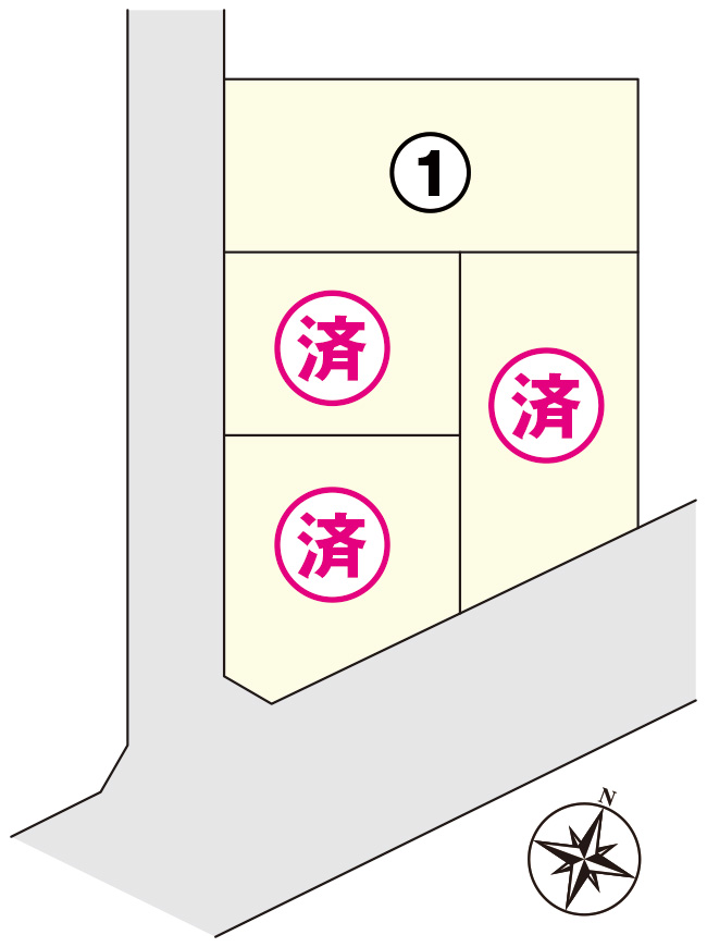 大泉本町二丁目分譲地 区画図